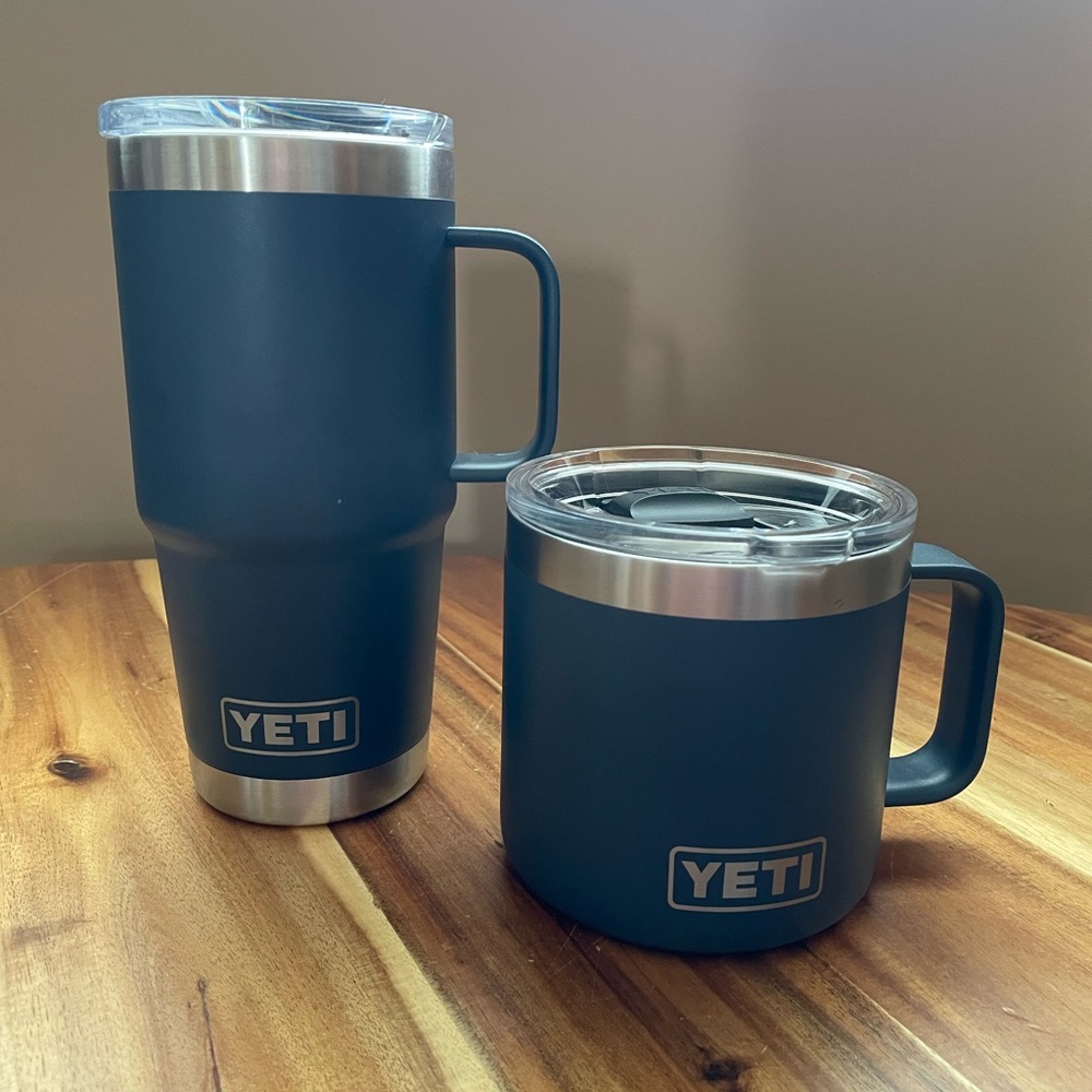 YETI Blue Tumbler and Mug Set